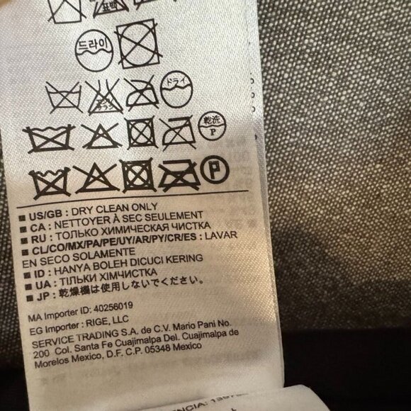 Gap Wool Blend Black Gray Stripe High Rise Wide Leg Tailored Shorts Size 12 Tall - Picture 11 of 13